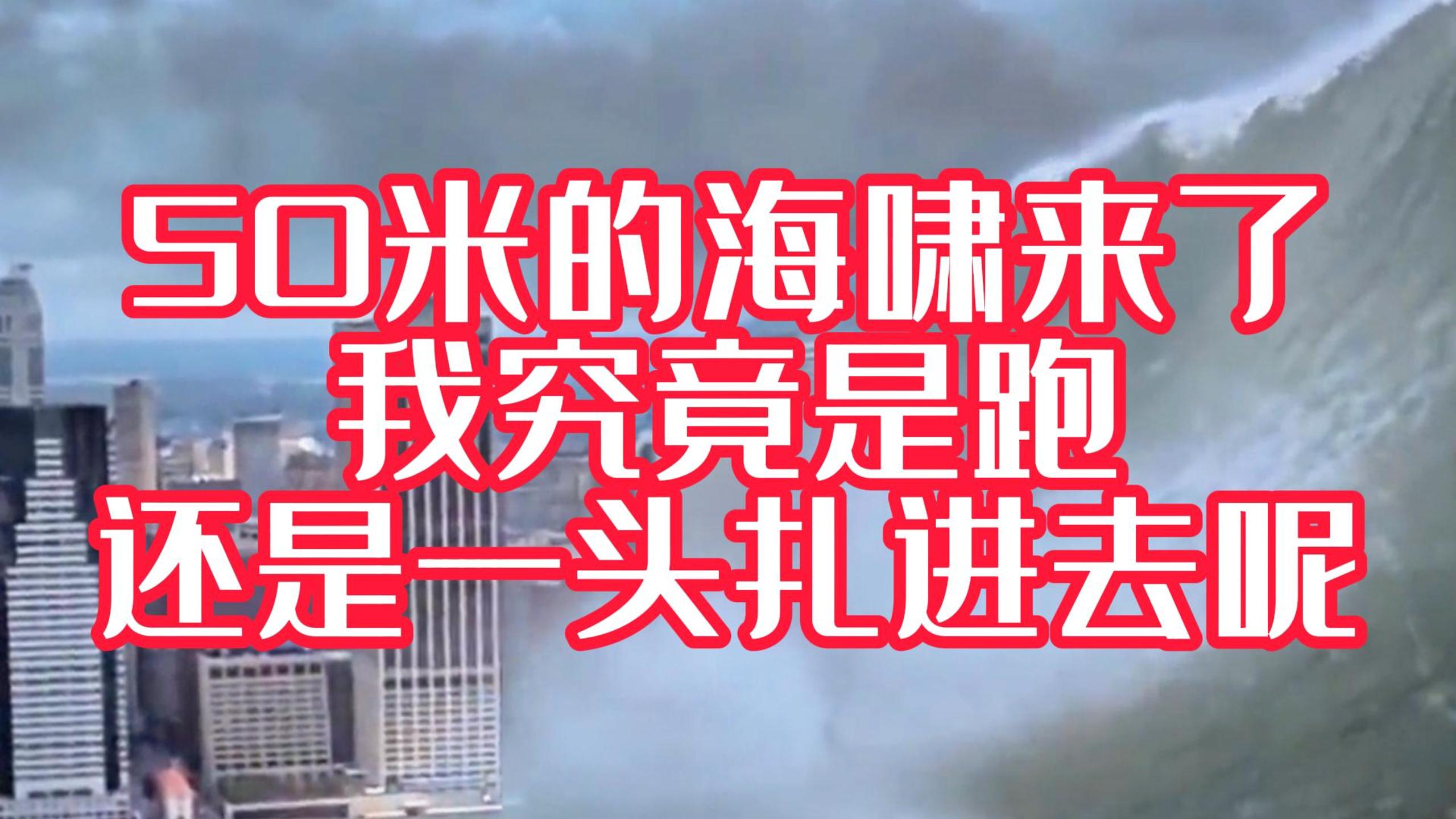 海嘯來了~我是跑呢？還是栽進去呢？#科普三維動畫